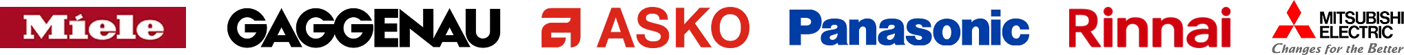 Miele GAGGENAU ASKO Panasonic Innai MITSUBISHI ELECTRIC